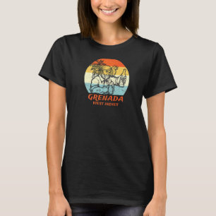 Camiseta Grenada West Indies Vintage Pirate & Parrot Vacati