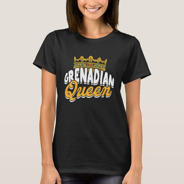 Camiseta Grenadian queen  Grenada Spicemas Festival Celebra (Frente)