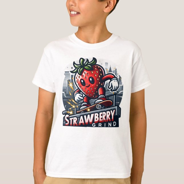 Camiseta Grento De Morango - Berry De Prato (Frente)