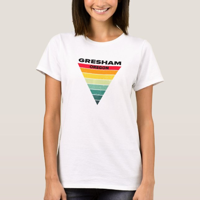 Camiseta Gresham Oregon Ou Hometown Portland Home State Hol (Frente)