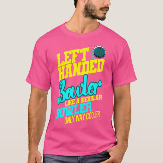 Camiseta Greve de Boliches de Humor com Bola de Bowler à Es
