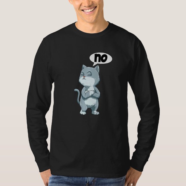 Camiseta Greve de Capa de Gato Annoyance Bock Zero Sem Dese (Frente)