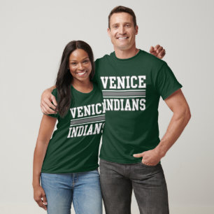 Camiseta Greve de Cinzas Verdes por Índios Venice