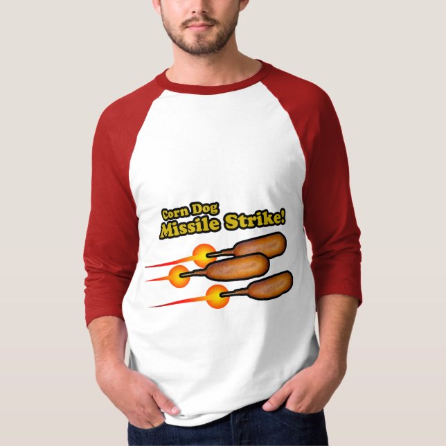 Camiseta Greve de Mísseis Cão-de-Milho (Frente)