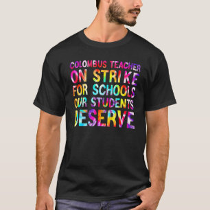 Camiseta Greve de professores escolares de Columbus Ohio OH