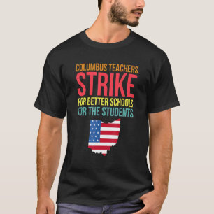 Camiseta Greve de professores escolares de Columbus Ohio OH