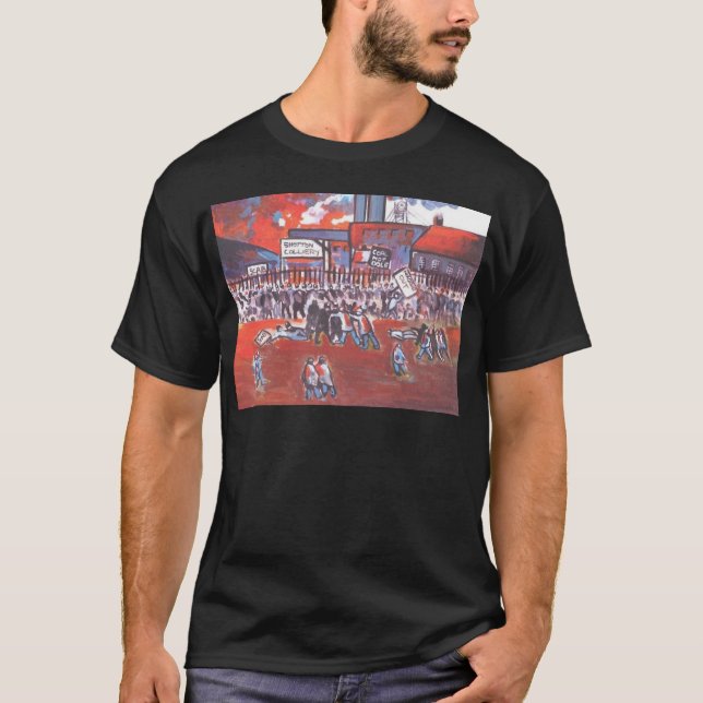 CAMISETA GREVE DOS MINEIROS DE CARVÃO CERCA DE 1984 (Frente)