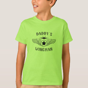 Camiseta Greve Eagle do Wingman do pai e meninas das asas