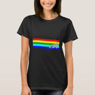 Camiseta Greve Multicoloração de Percurso de Elefante Autis