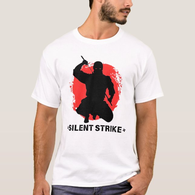 Camiseta Greve Silenciosa - Design Ninja (Frente)