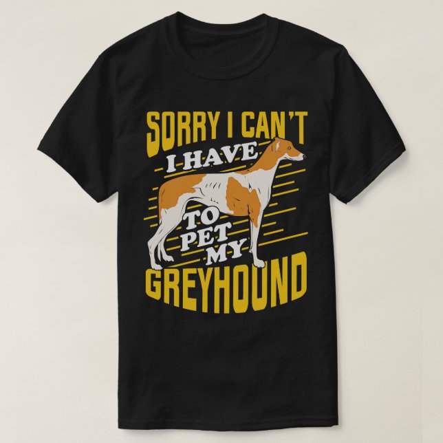 Camiseta Greyhound Dog Lover Gift (Frente do Design)