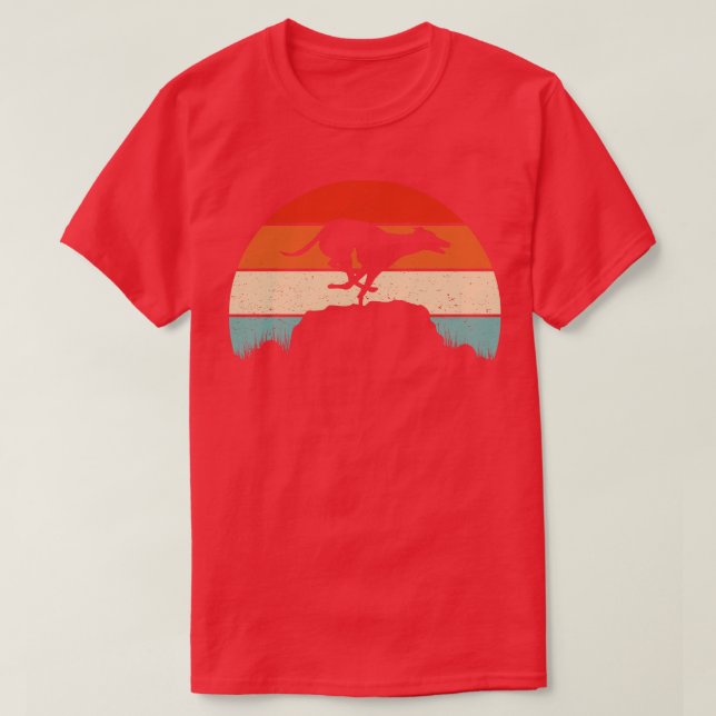 Camiseta Greyhound Dog Sunset (Frente do Design)