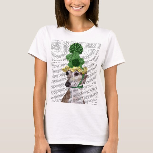 Camiseta Greyhound em Green Knmit Hat 2 (Frente)