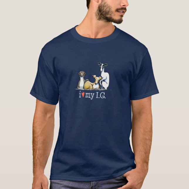 Camiseta Greyhound Lover Italiano (Frente)