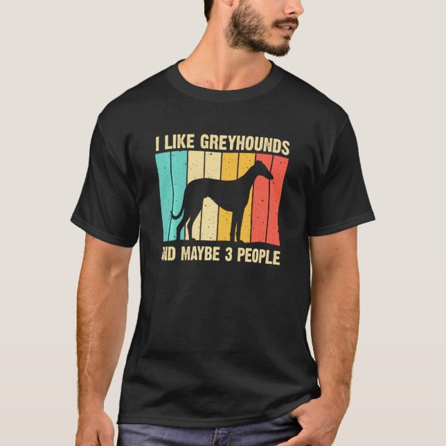 Camiseta Greyhound Men Italiano Greyhound (Frente)
