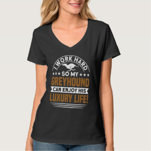 Camiseta Greyhound Meu Greyhound Aproveita Sua Vida Greyhou