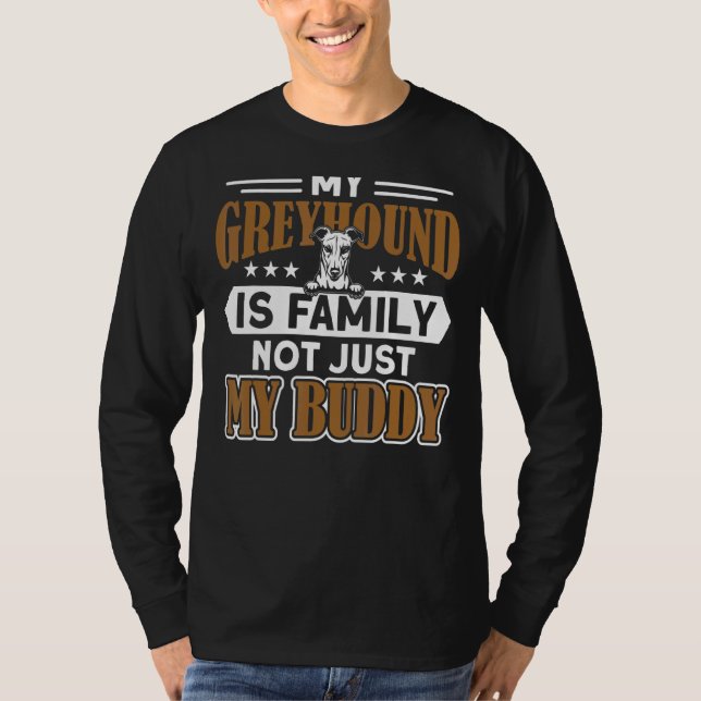 Camiseta Greyhound Meu Greyhound É Família Greyhound (Frente)