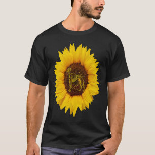 Camiseta Greyhound Para Mulheres Cachorro Pet Racer Sunflow