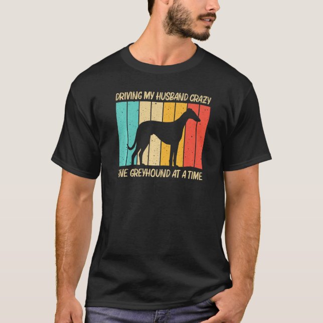 Camiseta Greyhound Para Mulheres Mãe Salvamento De Greyhoun (Frente)