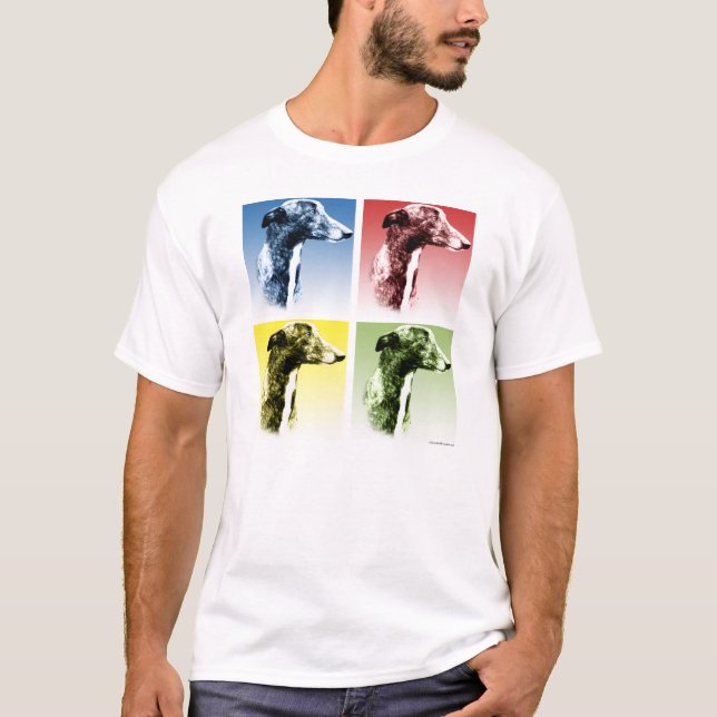 Camiseta Greyhound Pop Art (Frente)