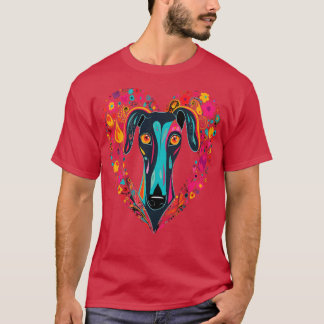 Camiseta Greyhound Valentine Day