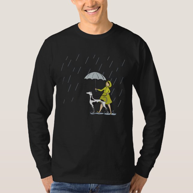 Camiseta Greyhound Walking Dog  Greyhound Race Dogs (Frente)