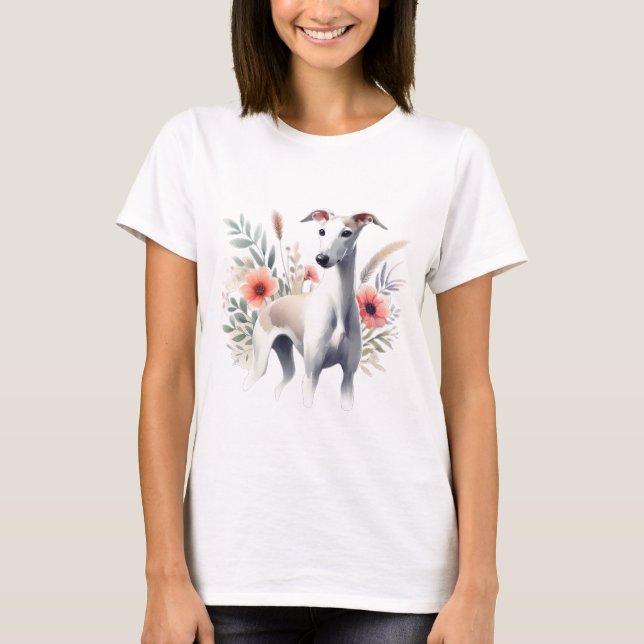 Camiseta Greyhound Watercolor (Frente)
