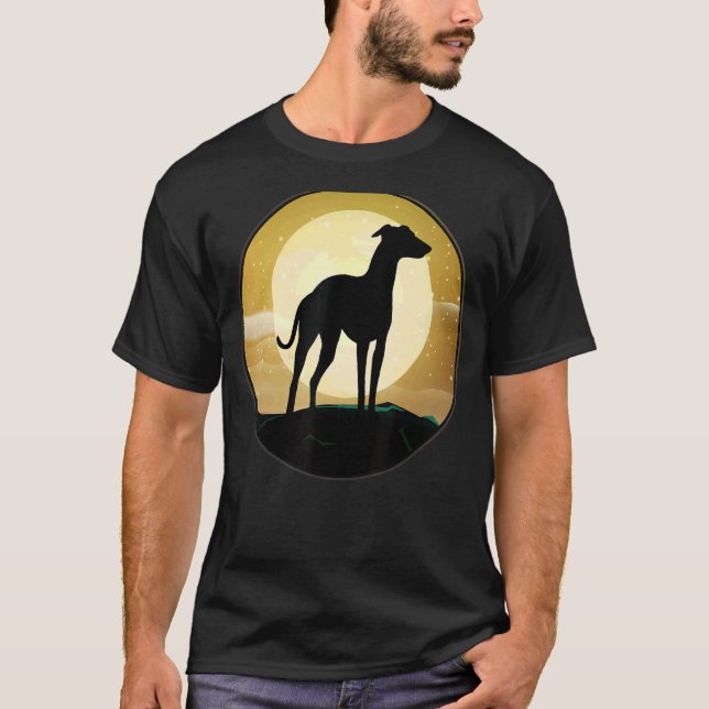Camiseta Greyhound Windhound Retro (Frente)