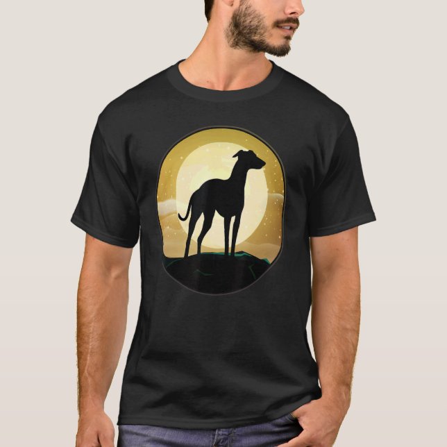 Camiseta Greyhound Windhound Retro (Frente)