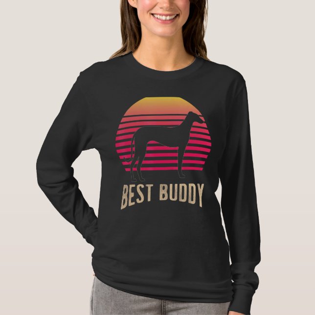 Camiseta Greyhound Windhound Retro 2 (Frente)