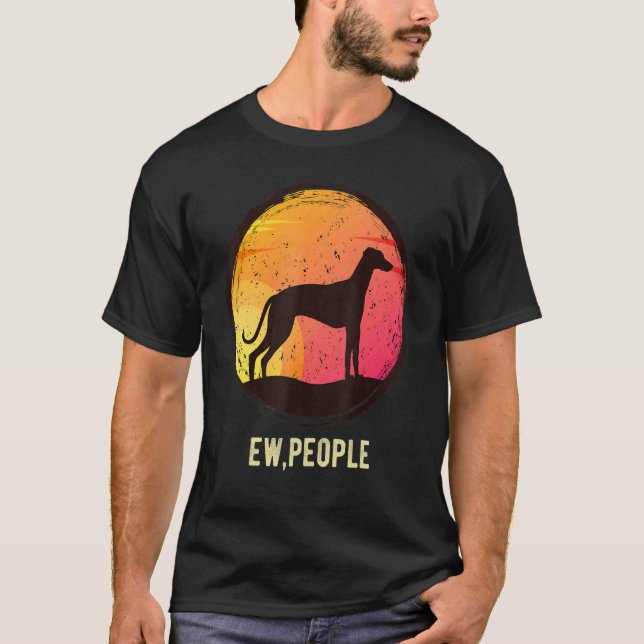 Camiseta Greyhound Windhound Retro 3 (Frente)