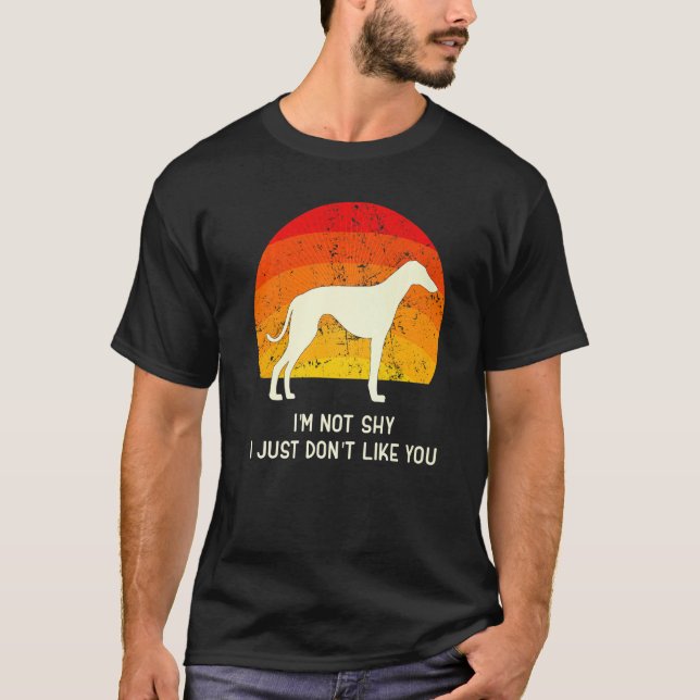 Camiseta Greyhound Windhound Retro 6 (Frente)