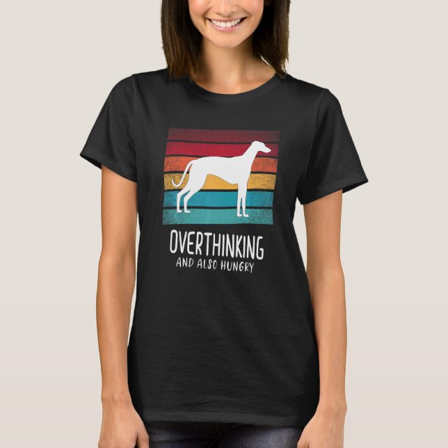 Camiseta Greyhound Windhound Retro 8 (Frente)