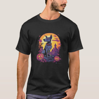 Camiseta Greyhound Zombie Halloween Cachorro Cachorro Cacho