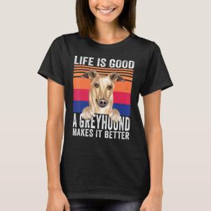 Camiseta Greyhounds Torna Sua Vida Boa Vintagem