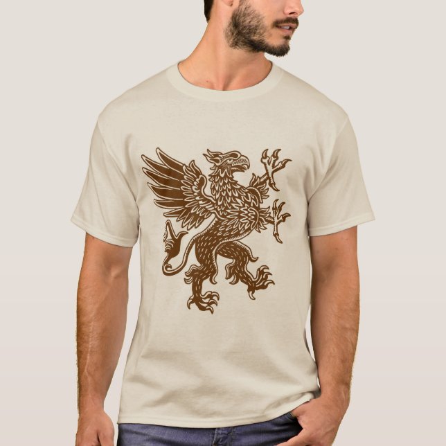 Camiseta Griffin - Castanho-da-Noz (Frente)