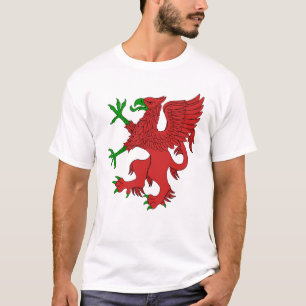 Camiseta Griffin em Vermelho e Verde