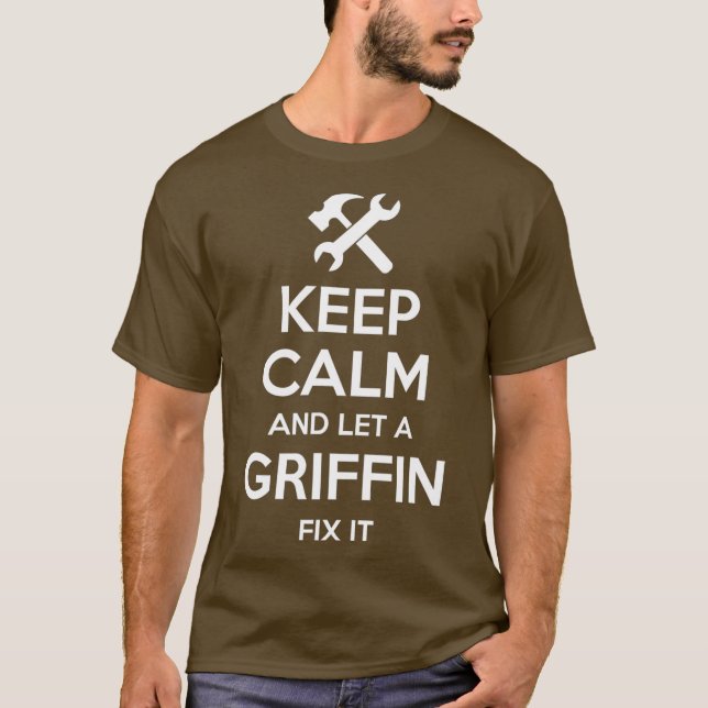 Camiseta GRIFFIN Funny Surname Apelido da Família Aniversár (Frente)