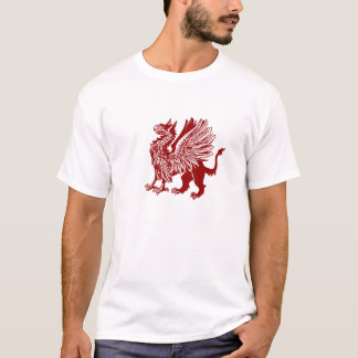 Camiseta Grifo vermelho - design medieval