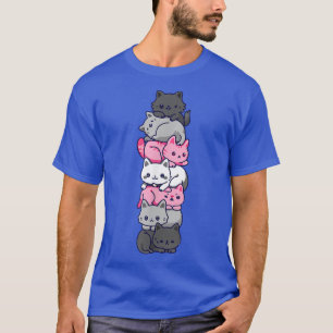 Camiseta Grigideira Demigirl Cat LGBT Demi Girl Flag Cute K