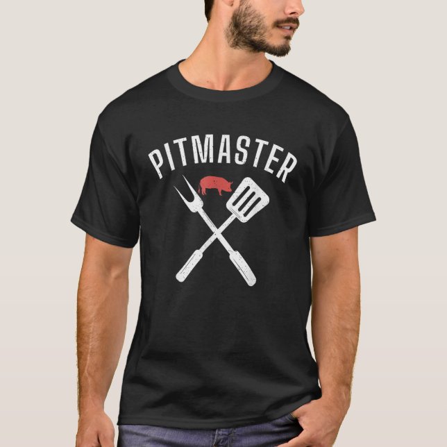 Camiseta Grill Barbecue Griling Pitmaster T Shirt (Frente)
