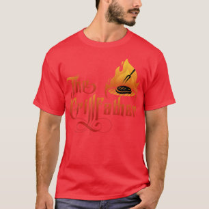 Camiseta Grill Padre Cozinhar Carne Comida