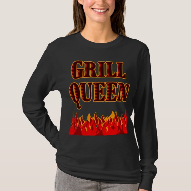 Camiseta Grill Queen Funny CHURRASCO Dizendo (Frente)