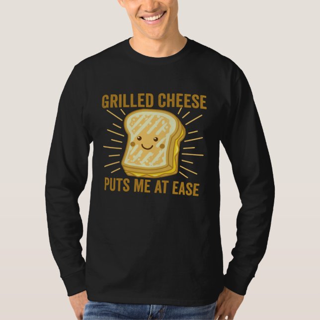 Camiseta Grilled Cheese Cheesey Comfort Food Sandwich (Frente)