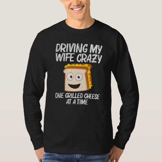 Camiseta Grilled Cheese  Designs Men Dad Grilling Foodie (Frente)