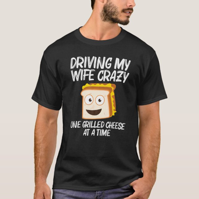 Camiseta Grilled Cheese  Designs Men Dad Grilling Foodie (Frente)