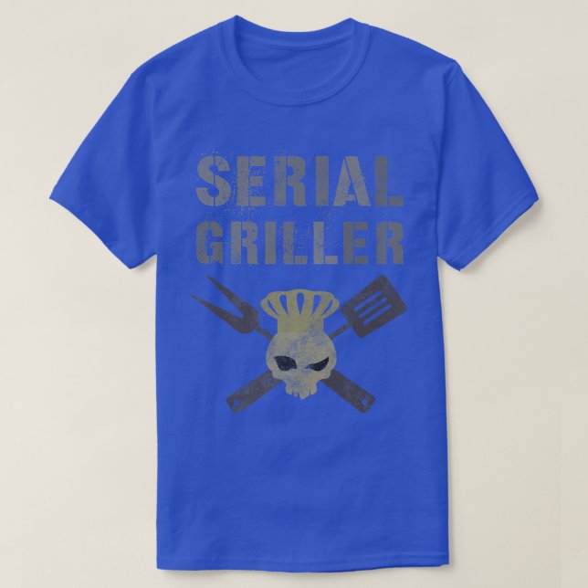Camiseta GRILLER SÉRIE GRILLER Funny Chef Griling CHURRASCO (Frente do Design)