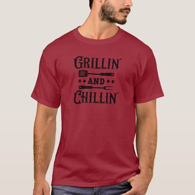 Camiseta Grillin e Chillin CHURRASCO (Frente)