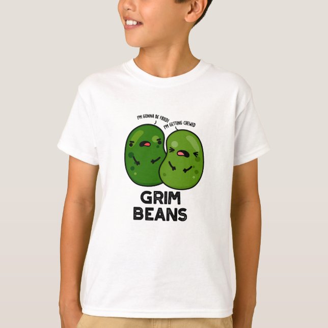 Camiseta Grim Beans Funny Veggie Puns (Frente)