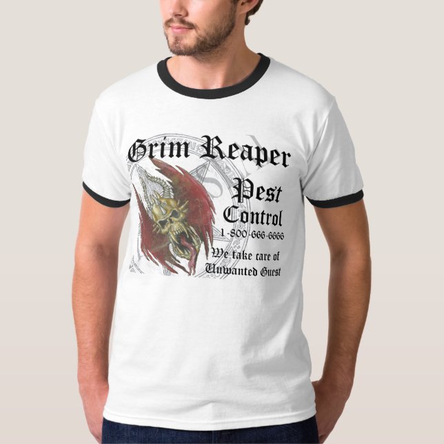 CAMISETA GRIM-PEST-CONTROL (Frente)